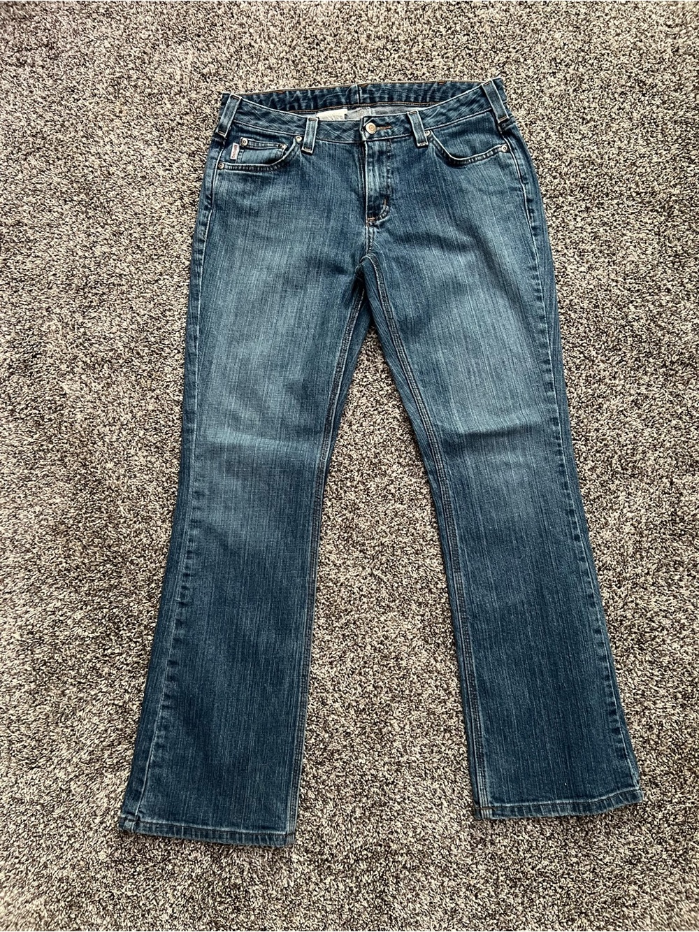 Carhartt  Women's Bootcut Mid-Rise Blue Jeans  4